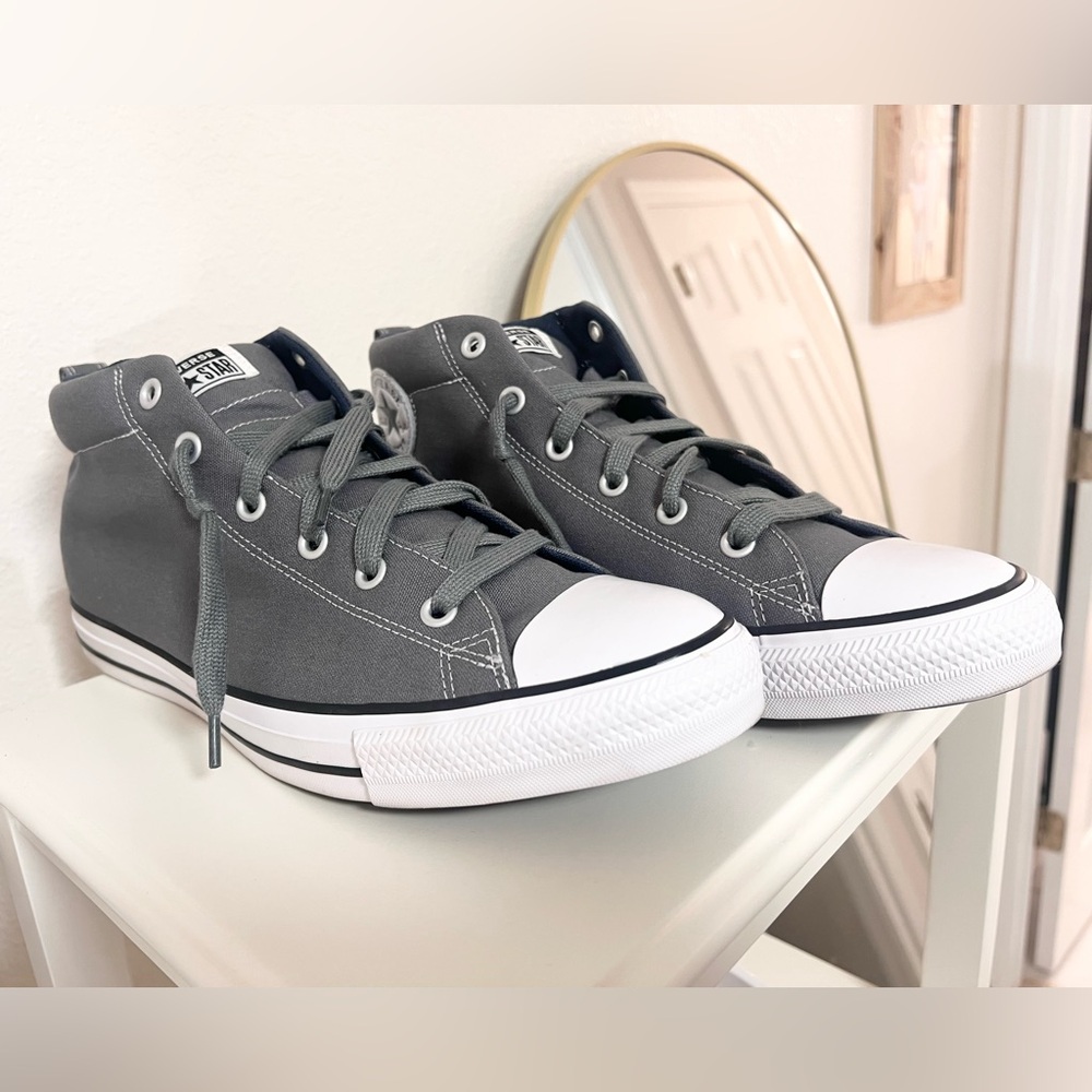 CONVERSE CHUCK TAYLOR ALL STAR GRAY SNEAKERS - Picture 8 of 13